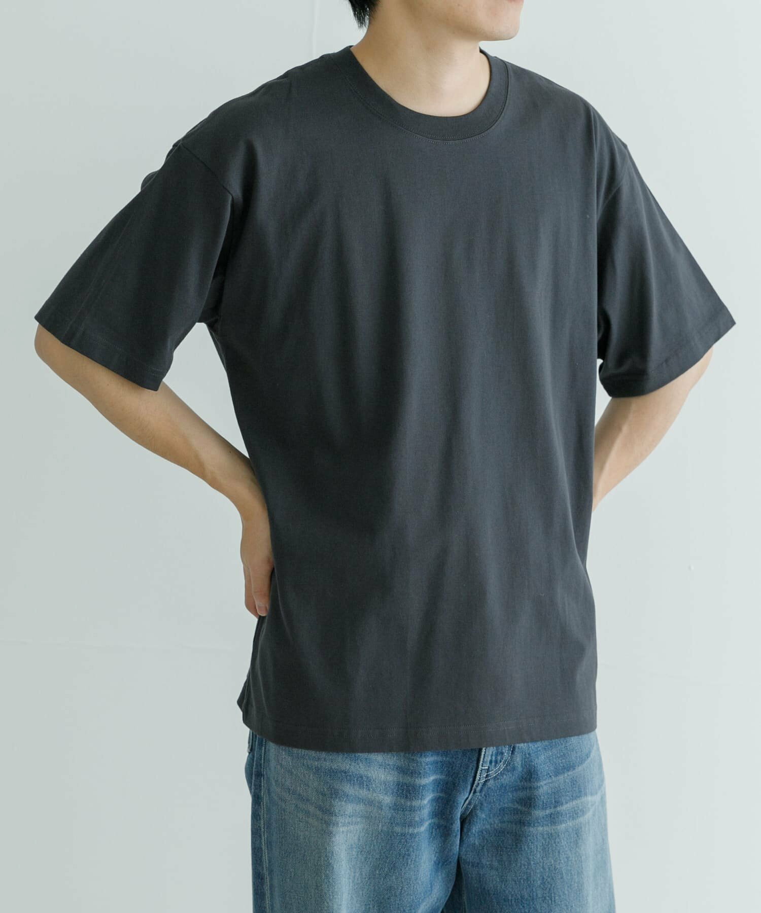 汗染み防止加工クルーネックTシャツ